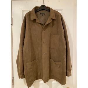 ALBERTO CELINI Collezione Italian Suede Shirt Jacket 3XL